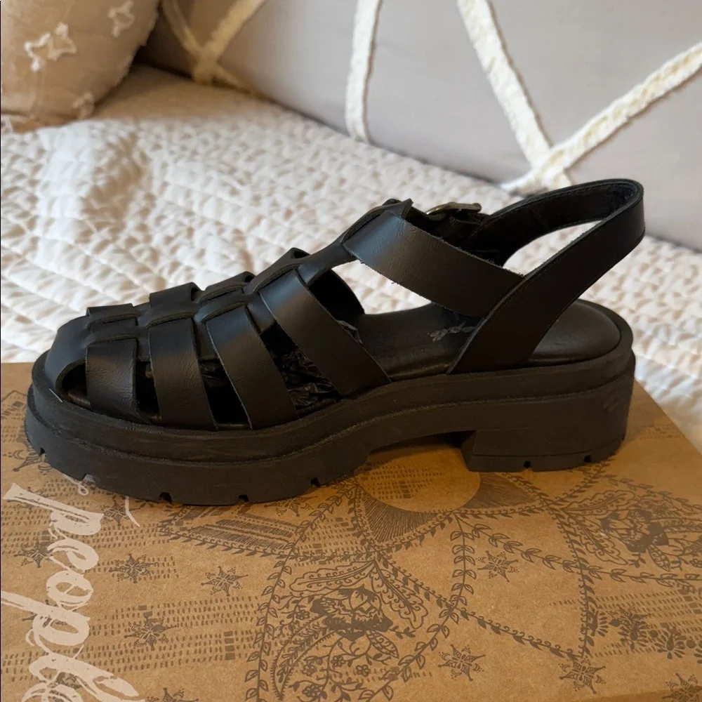 Free People Delaney Fisherman Platform Sandal - Picture 3 of 9